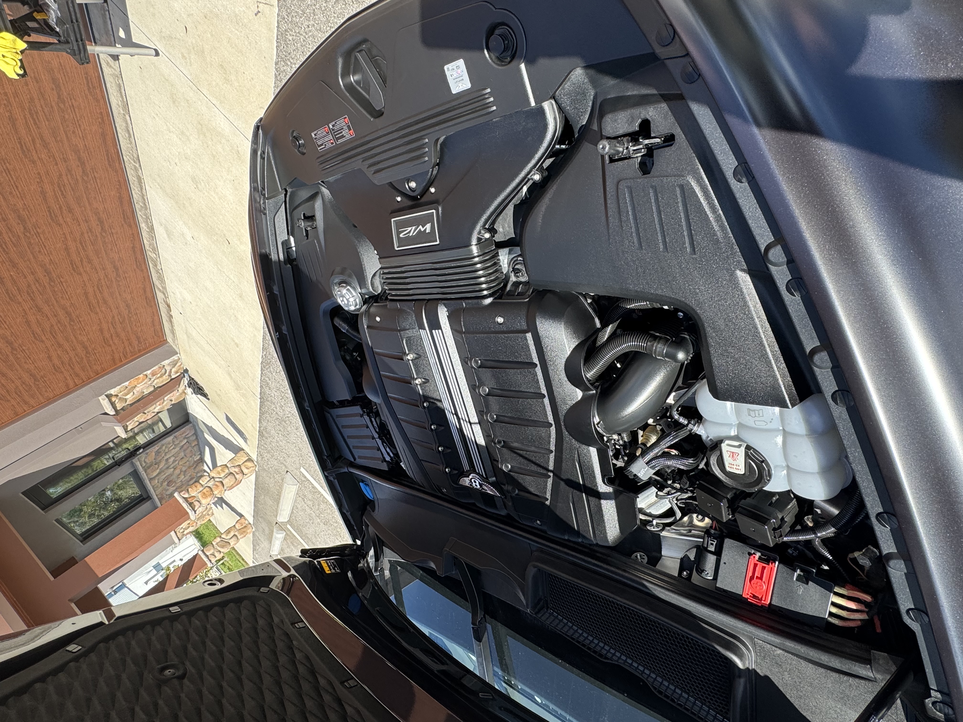Bentley W12 engine bay detailing - pristine engine compartment